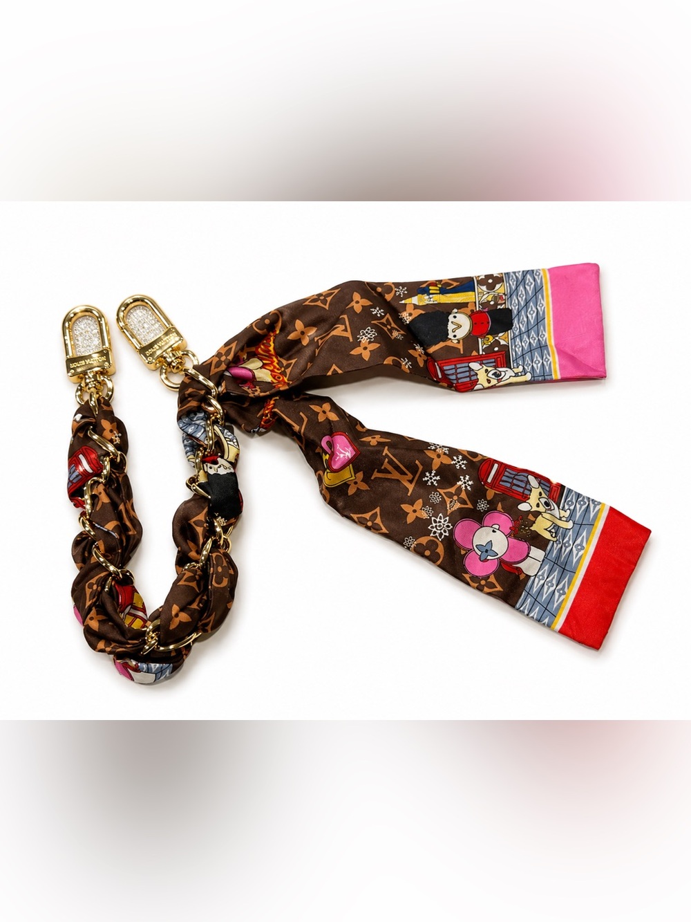 Silk bag charm
